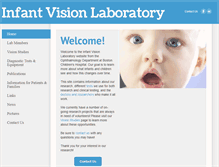 Tablet Screenshot of infantvision.org